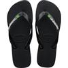 Havaianas - Brasil Logo, Infradito Iconiche, Comode E Resistenti, Strisce con la Bandiera Del Brasile E Suola Antiscivolo Con Strisce Colorate, Unisex Adulti