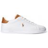 Polo Ralph Lauren per uomo. [809877598001] Sneaker basic in pelle bianca, Bianco, Basso, Stringhe, Casual