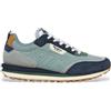 Pepe Jeans per uomo. [PMS60035] Sneaker Foster Connect in pelle verde, Basso, Stringhe, Casual
