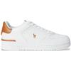 Polo Ralph Lauren per uomo. [809923071002] Sneakers Masters Court in pelle bianca, Bianco, Basso, Stringhe, Casual