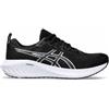 Asics per uomo. [1011B600] Gel-Excite 10 scarpe nere, Nero, Tessuto, Basso, Stringhe, Sportivo, Running, Multisport