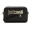 Just Cavalli per donna. [77RA4BB8_ZS766] Borsa con scritta B in metallo nero, Casual, Poliestere