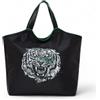 Just Cavalli per donna. [76RA4BQ1_ZSA80] Borsa shopping Range Q Future Easy nera, Nero, Casual, Poliestere