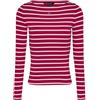 Tommy Jeans per donna. [DW0DW21350] Maglietta barca rossa, Rosso, Casual, Manica lunga, Cotone biologico, Sostenibile