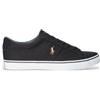 Polo Ralph Lauren per uomo. [816749369001] Scarpe da ginnastica nere del mercato di giugno, Nero, Basso, Stringhe, Casual