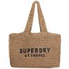 Superdry per donna. [W9110401A] Borsa tote in rafia Brown City, Marrone, Casual, Carta