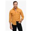 Superdry per uomo. [M4010722A] Camicia arancione Trailsman in velluto a coste dal taglio ampio, Casual, Cotone, Manica lunga