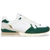 Pepe Jeans per uomo. [PMS40032] Sneaker Brit Ivy in pelle bianca e verde, Bianco, Basso, Stringhe, Casual