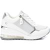 Xti per donna. [14257301-BLANCO] Sneakers 142573 bianco -Altezza zeppa 7cm-, 5 a 8cm, Stringhe, Cerniera, Casual
