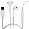Auricolari cablati USB-C con microfono e controllo del volume | bianco