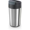 Joseph Joseph Sipp - Tazza da viaggio per caffè e the, Bicchiere termico con coperchio, a prova di perdite, riutilizzabile- 454 ml, Acciaio Inox