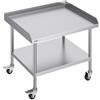 VEVOR Tavolo da Lavoro in Acciaio Inossidabile 762 x 914 x 751,6 mm con 4 Ruote
