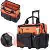 VEVOR Zaino Portautensili con Ruote, Capacità 50 kg, Borsa Portautensili con Ruote da 27 Tasche, Maniglia Telescopica Regolabile e Base Stabile, Organizzatore per Borse per Edilizia, Meccanico