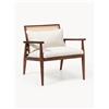 Westwing Collection Poltrona lounge in legno di albero della gomma Manuell