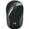 Logitech M187, Mouse ottico senza fili, Ambidestro, Interfaccia RF Wireless, 1000DPI, 51 grammi, Nero