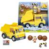 Bluey Dump Truck, Camion della spazzatura, include figurine amico, include adesivi, 2 avvisi e 3 rocce di plastica per la tua avventura, famosa (BLY96000)