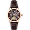 Thomas Earnshaw Thomas Earnhshaw Longitude Shadow ES-8063-06 Orologio automatico da uomo con quadrante scheletrato marrone e cinturino in pelle marrone