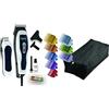 WAHL Color Pro Combo Kit Tagliacapelli Elettrico Con Filo E Mini Regolatrice A Batteria Aa. Lame In Acciaio, 8 Pettini Guida (3-25 Mm) Con Codice Colore Per Identificare La Lunghezza Di Taglio