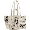 Desigual Bag, Borsa Shopping PU Accessori Donna, Bianco, One Size