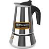 Orbegozo KFI 460, caffettiera induzione, 4 tazze, manico ergonomico, adatta per piani cottura a gas, elettrici e in vetroceramica, lavabile in lavastoviglie, colore acciaio inox