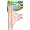 Hape Binario a T in legno di faggio per espansione raccordo ferrovia - Collegamento compatibile con altri prodotti ferroviari adatto da 3 anni in su