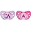Chicco Succhietto Physio Air Bimba in Caucciù, 6-12 Mesi, 2 Pezzi, Colori Assortiti