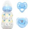 MYREBABY Set di 2 ciucci magnetici per bambole Reborn, ciuccio e biberon, stile blu (viene fornito con un ciuccio magnetico extra blu)