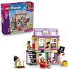 LEGO Friends Negozio di Musica e Appartamento Giocattolo con 3 Mini Bamboline, A