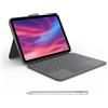 ‎Logitech Logitech Combo Touch Detachable Keyboard Case for iPad (10th gen) - Grey - UK La