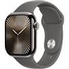 Apple Watch Series 10 Serie 10 GPS + Cellular 42mm Cassa in Titanio con Stone Grey Sport Band - M/L
