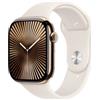 Apple Watch Series 10 Serie 10 GPS + Cellular 46mm Cassa in Titanio color Oro con Galassia Sport Band - S/M