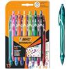 BIC Intensity Quick Dry, Penne Gel Colorate, Punta Media 0,7mm, Colori Assortiti, 13 Unità, Penne Bic, Cancelleria Scuola e Ufficio