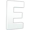 Décopatch AC704Cpack - Un Lot de 3 supports en papier blanc mâché 3x13,5x20,5 cm, Lettre E