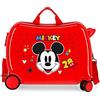 Disney Topolino Get Moving Valigia, rosso, 50 x 38 x 20 cm, Valigia per bambini