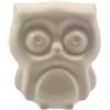 Gentile Ceramiche Gufo Bianco in Ceramica con Calamita (5,5cm)