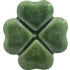 Gentile Ceramiche Quadrifoglio Verde Oliva in Ceramica con Calamita (5cm)
