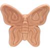 Gentile Ceramiche Farfalla Rosa Pesca in Ceramica con Calamita (5,5cm)