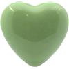 Gentile Ceramiche Cuore Verde Chiaro in Ceramica con Calamita (4.5cm)