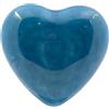 Gentile Ceramiche Cuore Blu Cobalto in Ceramica con Calamita (4,5cm)