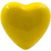 Gentile Ceramiche Cuore Giallo Limone in Ceramica con Calamita (4,5cm)