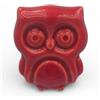 Gentile Ceramiche Gufo Rosso Corallo in Ceramica con Calamita (5,5cm)