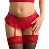Queen Lingerie Giarrettiera E Perizoma ROSSO