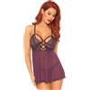 Leg Avenue Babydoll in pizzo trasparente e perizoma - M/L