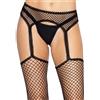 Leg Avenue Calze a rete con Reggicalze - White