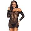 Leg Avenue Mini abito a maniche lunghe stile Americano