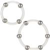 California Exotic Set 2pz Anelli Elastici con perline in acciaio