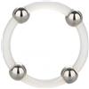 California Exotic Anello Fallico in Silicone con Perline in Acciaio Large