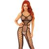 Leg Avenue Bodystocking Avvolgente a Rete senza Piede