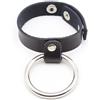 Ohmama Collare per il pene in Pelle con Anello - Accessorio BDSM per Guinzaglio e Ritenuta