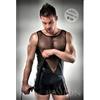 Passion Set Body Canotta e Boxer ecopelle trasparente